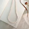 Colliers Ashiqi véritable collier de perles d'eau douce 925 fermoir en argent sterling bijoux pour femmes modèle de croissance naturelle cadeau 221207