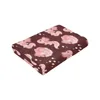 Blankets Soft Warm Flannel Blanket Watercolor Axolotl Character With Bubbles Travel Portable Winter Throw Thin Bed Sofa