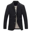 Mäns kostymer blazers våren Autumn Business 100% Pure Cotton Casual Suit Coat Man Masculino Solid Jackets Outwear Military Jacket 221208