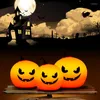 Night Lights Halloween Party Decorations Pumpkin LED Light Silicone Touch Lamp USB Rechargeable Colorful Table For Kids Room Gift