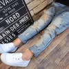 Pantolon bahar sonbahar erkek ve kızlar yırtık delik kot moda sonbahar kırık denim çocuklar 221207