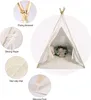 Toy Tents 1.6M Large Kids Tent Teepee Portable Children Game Play House Indoor Outdoor Indian Castle Folding Baby Child Wigwam Tipi 221208