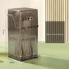 Depolama Kutuları Plastik Kozmetik Çok Fonksiyonlu Tutucu Taşınabilir Tezgah Kozmetik Kutusu Tuvalet Masası İçin Toz Gözgü Proşalı