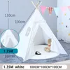 Leksakstält Barn Teepee för barn Portable Tipi Infantil House Children Cabana Decoration Mattor LED -lampor 221208