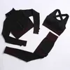 Yoga Outfits Seamless Yoga Set Gym Fitness Clothing Women Yoga Suit Sportswear Female Workout Leggings Top Sport Clothes Training Suit
