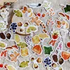 Pcspack Sonbahar Düşen Yapraklar DIY Diary Sticker Albüm Etiket Scrapbooking Okul Ofis Kırtasiyesi için Dekorasyon