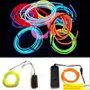 Waterdichte batterij aangedreven LED -touw Flexibele neon lichtglow el draad touwtape schoenen kledingauto bruiloft