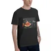 Men's T Shirts Fine Food Series Basic Short Sleeve Cotton T-Shirt Comfortable Clothes Gift Fashion MBT037 Pizza