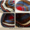 Wide Brim Hats Bucket Winter Korean Handmade Crochet Striped Women Retro Contrast Color Warm Fisherman Girl Fashion Knitted Beanies 221208