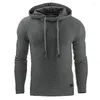 Herrtr￶jor 2022 m￤n varum￤rke solid mens pl￤d huva tr￶ja manlig hoodie tr￤ning svettrock avslappnad sportkl￤der m-4xl droppe