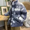 Hommes Parkas Veste d'hiver Hommes Parka Chaud Mode Impression Casual Streetwear Manteau Mâle Lâche Coréenne Femme Vêtements M 221207