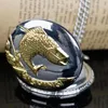 Montres de poche mode drôle poisson Design argent montre à Quartz femmes enfants pendentif collier hommes Vitage bijoux cadeau