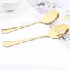 Juegos de vajillas 2 PCS Servicio de acero inoxidable Set Set Buffet Cena Restaurant Restaurante Catering Siring Utensils para banquete de fiesta