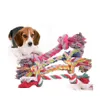 Hundespielzeug Kaut Haustiere Hund Baumwolle Kaut Knotenspielzeug Colorf Langlebiges geflochtenes Knochenseil Hochwertiges Zubehör 18 cm Lustiges Hundekatzenspielzeug Wll5 Dheks