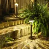 Thrisdar Outdoor Garden Pilastro solare Prato leggero Villa Park Post Lamps Landscape Pathway Patio Bollard