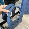 Damen Denim Tote Designer Handtasche Designer Taschen Luxusmarken Totes C Handtaschen für Damen Geldbörsen Blaue Umhängetasche Geldbörsen 120804