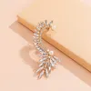 Backs Coldings Rhinestone Liście Earcuff Elegancki koreański fałszywy geometryczne perły klips bez przebijania akcesoriów żeńskich