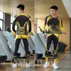 Chándales para hombres 3 PCS Set Entrenamiento Traje deportivo Gimnasio Fitness Ropa de compresión Correr Correr Deporte Desgaste Ejercicio Rashguard Hombres 221208