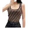 Kvinntankar Camis Designer Autumn New Style Classic Fashion Versatile Plaid Open Back Tank Top Small Sling Women Aenv