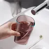 Set di accessori per il bagno Tazza per spazzolino da denti trasparente Simplicity Tazza per spazzolino da denti in plastica ecologica creativa per coppie 221207