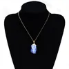 Cadeau de fête femmes hommes bijoux cristal naturel Quartz Point de guérison perle collier de pierres précieuses naturelles
