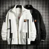 Mens Jackets Men Streetwear Jacket Black Hip Hop Autumn Cargo Harajuku Huva Outwear Menskläder Överdimensionerad 5xl 6xl 7xl 221205