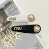 Designer simples BB Clip Fashion Pearl Rhinestone Headwears sênior Marca de cabelo fixo Broken Hair Bangs Clip Lovers Acessórios de presentes