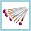 Other Household Sundries Sundries 7Pcs/Set Powder Foundation Eyeshadow Contour Highlight Blending Cosmetic Brush Makeup Brushes Set Dhaog