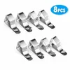 Table Cloth 8 Pcs Of 5.1 2.6 1.3cm Tablecloth Fixed Clip Stainless Steel Clamps Holder Home Textile Supplies