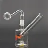 Hookah Glass bong oil burner pipe US Popular dunkin cups water pipes birdcage matrix perc recycler dab rigs cigarette rolling machine with 14mm male oil burner pipe