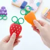 Roestvrijstalen schaar van kinderen Handgereedschap Creatieve fruit Magnetische sticker Cartoonschaar