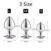 Sex toy Dildo Anal Plug Toys Mini Round Shaped Metal Stainless Smooth Steel Butt Small Tail Female/Male Intimate Goods