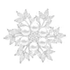Broche fleur de neige en cristal de luxe pour femmes, broche de festival d'hiver, bijoux à la mode, accessoires de mariage, cadeau de noël