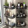 Bath Accessory Set Bathroom Shelves No Drill Triangle Corner Shelf Shower Shampoo Soap Storage Rack Toilet Organizer Accessories tagres 221207