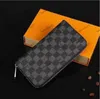 Genuine leather Women Wallets Stylish Men Folding Long Wallets Purse Card Holder Notes Money Purses With Box Flip Wallet 60017 666