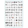 Autre Fourniture De Maquillage Permanent Pochoirs De Tatouage Aérographe Livre De Peinture Temporaire 3 100 pcs Motif Réutilisable Tatouages De Paillettes Modèle Henné Pour Femmes Enfants Fille 221208