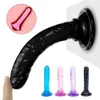 Sex Toy Dildo Realistische Jelly Soft Artificial No Vibrator Penis Strong Suction Cup Volwassenen Toys voor vrouw Strapon Vrouwelijke masturbatie