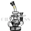 Recycler Unieke glazen bong Dab Rig Purple Sprinkle Perc Oil Rigs Water Pipe Bowl bedwelmende quartz banger Bongs Kleine waterpijppijpen Waterpijpen