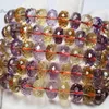 Colliers de perles Meihan Naturel Améthyste Citrine Quartz Facettes Rondelle Charmes Pour Bracelets Perles Décoration De Noël 221207