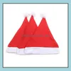 Party Hats Christmas Santa Claus Hats Red And White Cap Party Hatsfor Santaclaus Costume Xmas Decoration For Kids Adt Christmashat S Dhaig