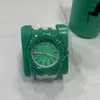 Reloj de diseñador para hombre de primeras marcas, reloj de cuarzo de silicona negro, moda para hombre y mujer, relojes de pulsera con fecha ambiental de plástico marino reciclado con caja para botella