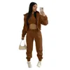 Women's Two Piece Pants Winter Three Sets Women Tracksuit Oversized Suit Autumn Trouser Set Female Sweatshirt Solid Sports Hoodie Sportswear 221207