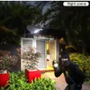 Luci da parete solare Movone Sensore Sicurezza Dummy Camera wireless Outdoor IP65 Waterproof 77 LED LED 3 Modalità per giardino domestico