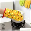 Oven mitts oven wanten bakken duurzaam magnetronbestendige resistent colorf warmte insation bakeware handschoenen wll373 drop levering home tuin dhzmu