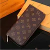 Genuine leather Women Wallets Stylish Men Folding Long Wallets Purse Card Holder Notes Money Purses With Box Flip Wallet 60017 666