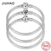 Chain 925 Sterling Silver Bracelets Round Shape Snake for Womens Accessories Fashion Jewelry Valentine's Mother's Day Gift 221207