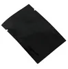 스파이스 커피 파우더 너트 스토리지 패키지를위한 블랙 플랫 mylar 포일 백 오픈 웨스트 밀봉 알루미늄 호일 포장 가방 200pcs/ lot 7 크기