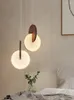 Lampes suspendues Lustre en noyer Moyen-Ancien Designer Café Restaurant Chambre Chevet