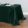 Taça de mesa de mesa retangular cetim topo de toalha de mesa Tampa quadrada de festas de festas Decoração de banquete de casamento de festas