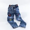 Trousers IENENS Autumn Boy's Jeans Clothes Kids Cowboy Pants Children Casual Denim Clothing Bottoms Baby Boy Stretch Jean L221207